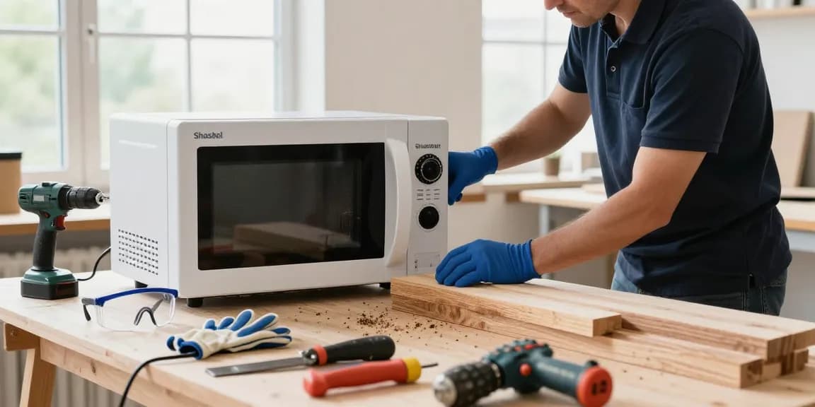 Shashel equipment eliminating wood pests in a bright workshop.