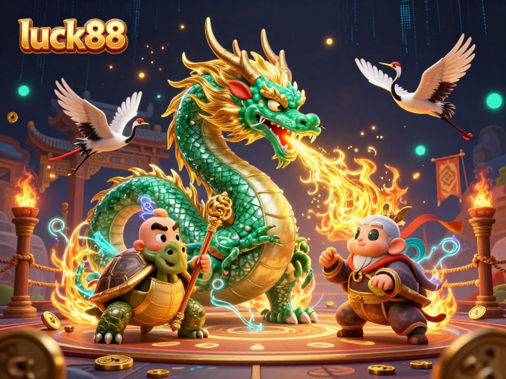 Bet on luck88 and immerse in a dynamic casino world with a dragon's fiery breath!