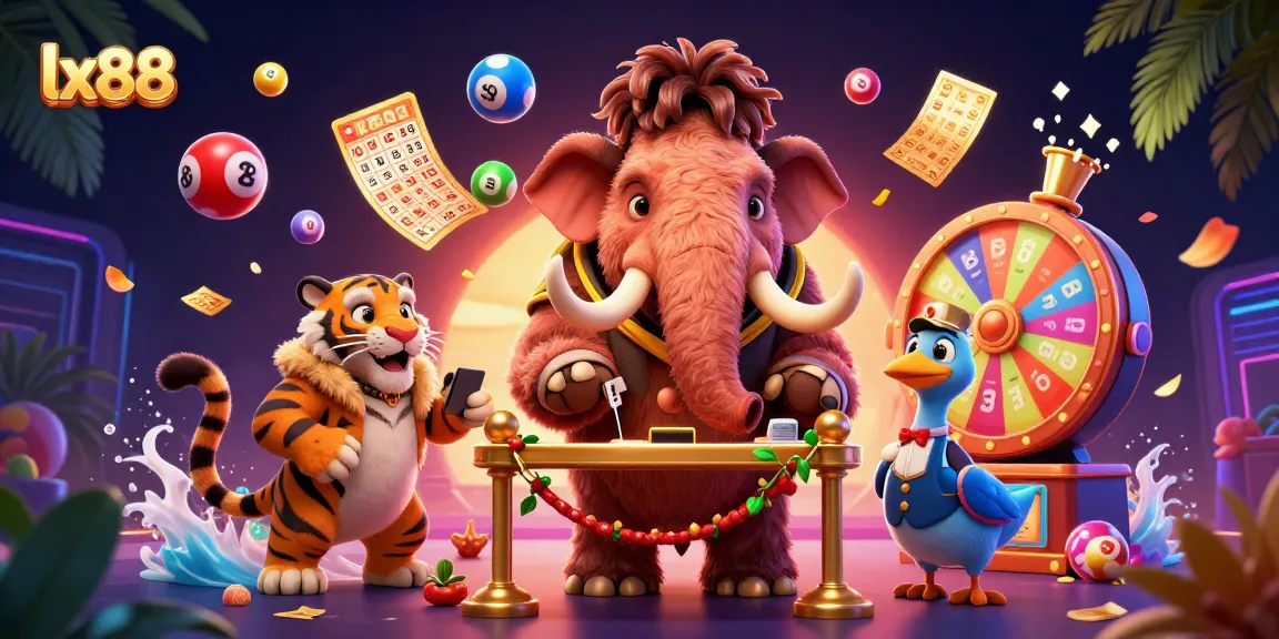 Experience the excitement of lx88 with vibrant casino elements and energetic characters in a lively scene.
