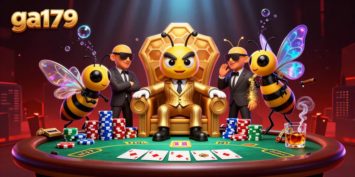 Experience exciting gameplay at ga179 with colorful slot and card games in a vibrant casino scene.