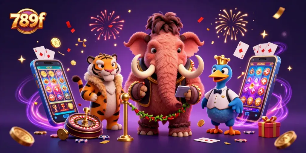 Engage in exciting gaming at 789f with vibrant characters and plenty of casino elements.
