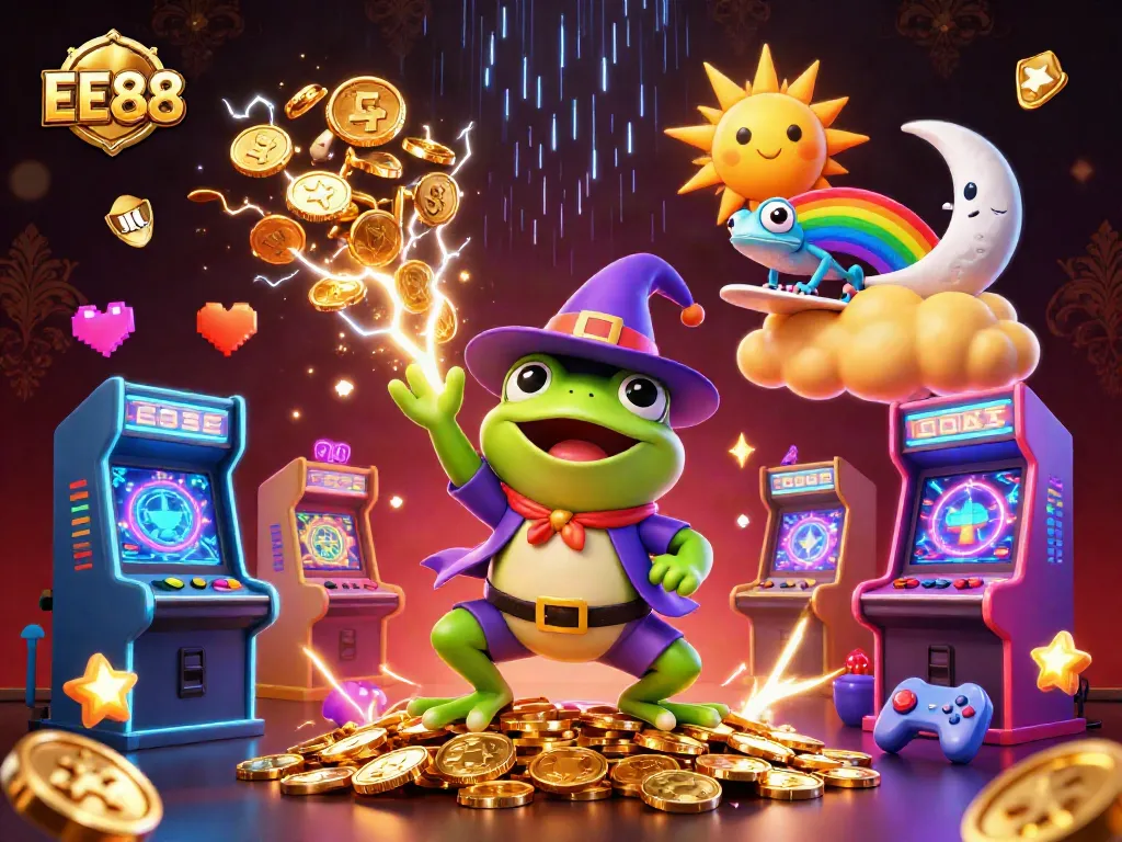Engage in thrilling casino action with EE88's vibrant 3D characters creating a world of games and excitement.