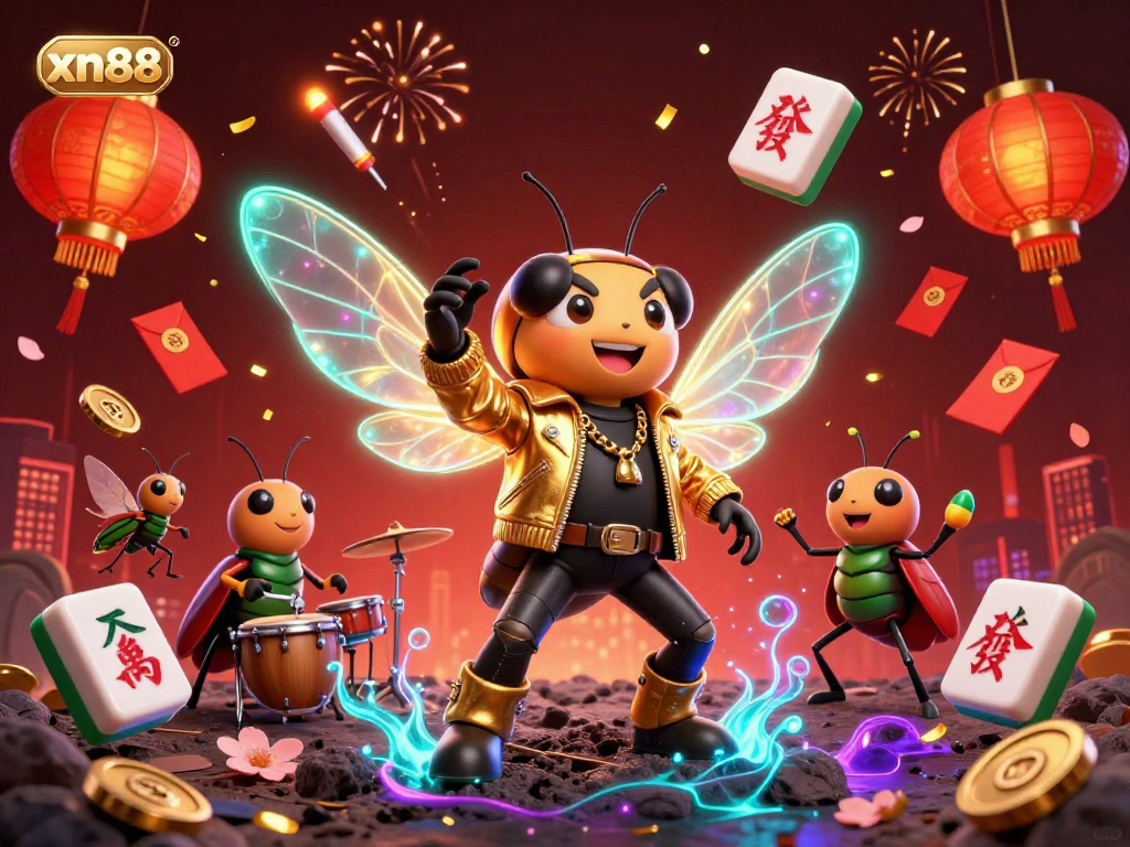 Experience the excitement of xn88 with vibrant 3D casino characters and festive elements.