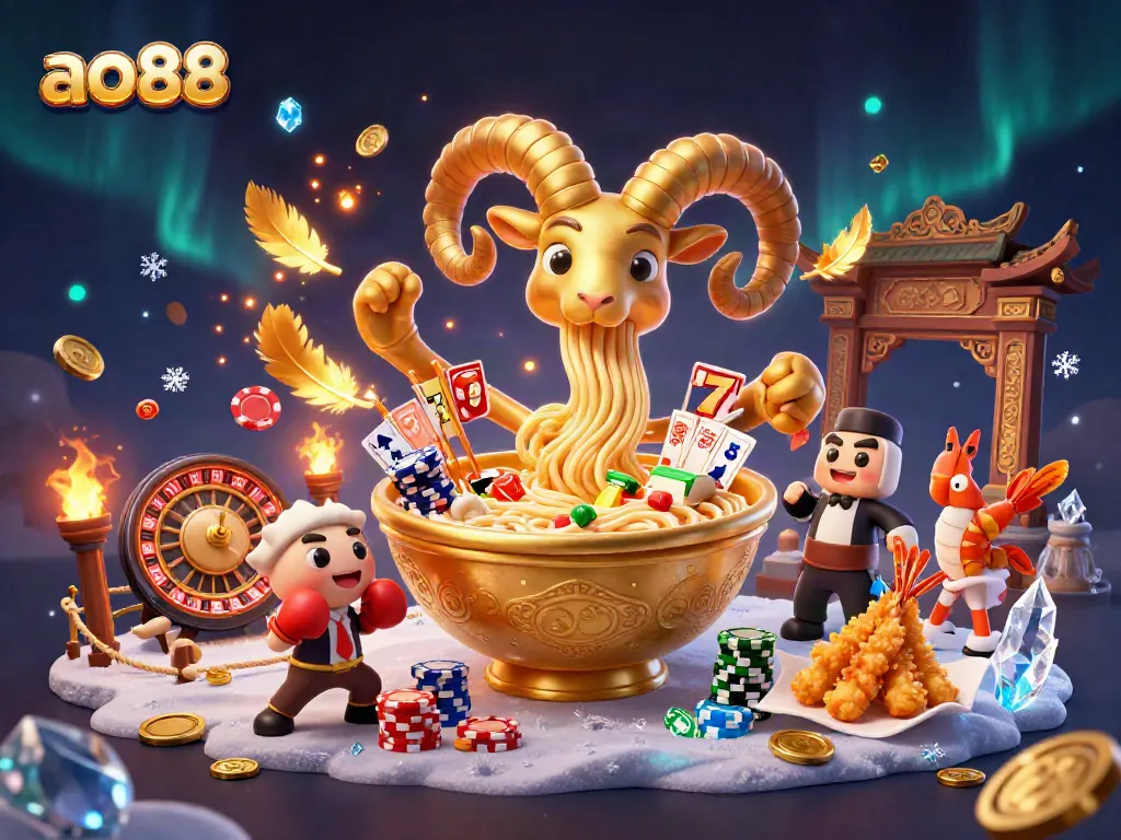 Engage with ao88's dynamic casino action featuring vibrant characters and game elements.