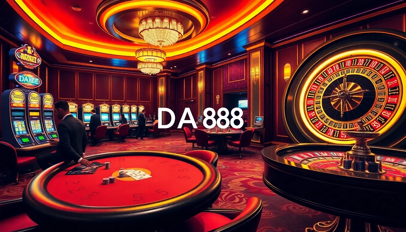 Experience the excitement of DA88 Casino with buzzing slot machines and dynamic poker tables.