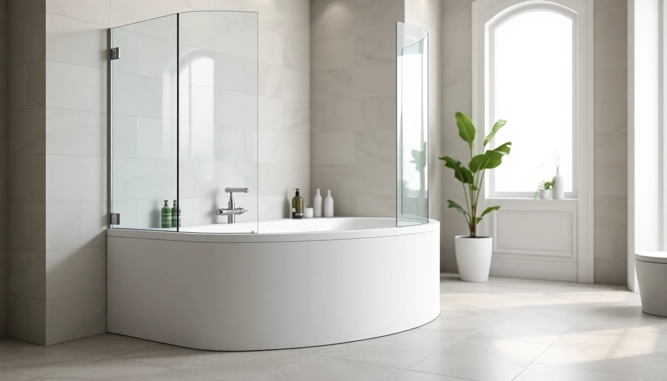 Duschkabine 80x80 in einem modernen eleganten Badezimmer mit minimalistischen Details.