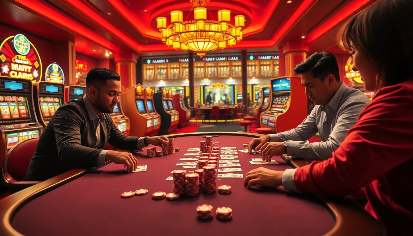Experience thrilling poker action with lương sơn tv in a luxurious casino environment filled with excitement.