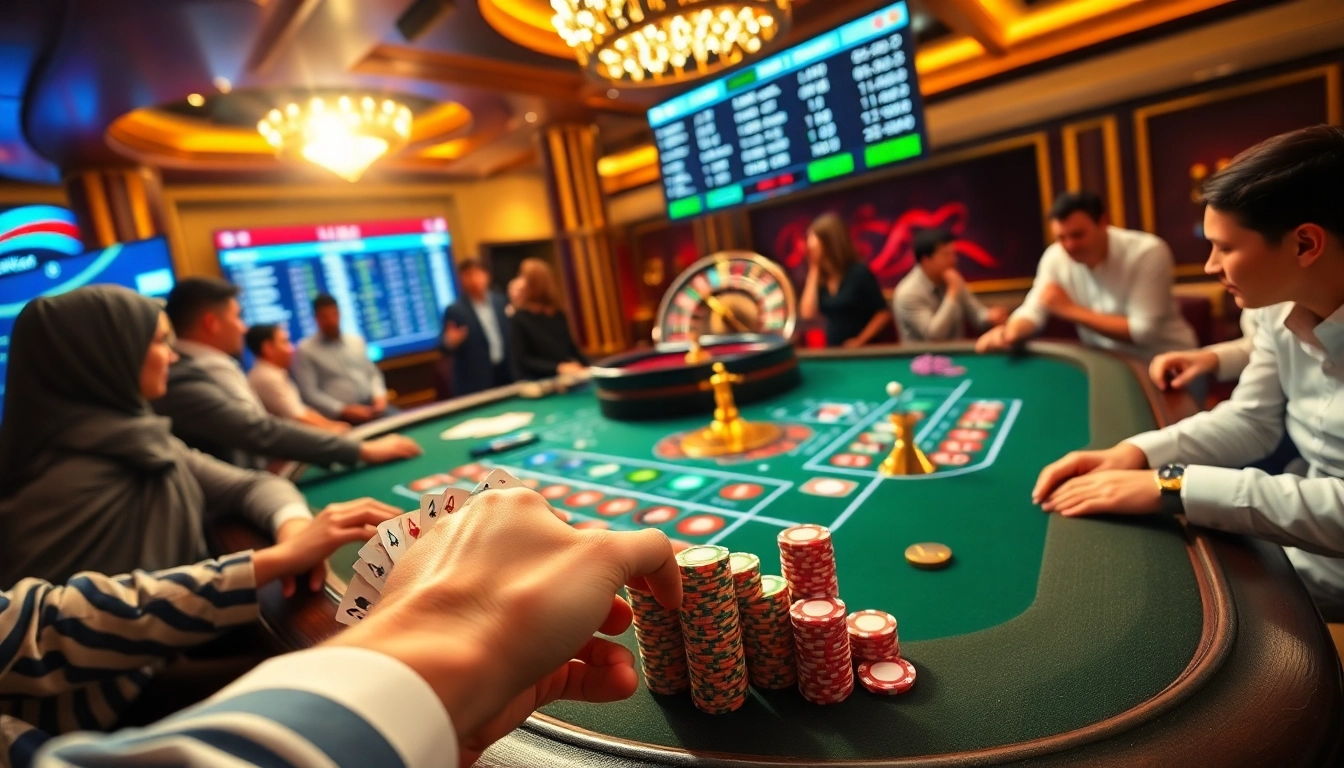 Engaging gamblers with exciting gameplay at i9bet's casino tables.