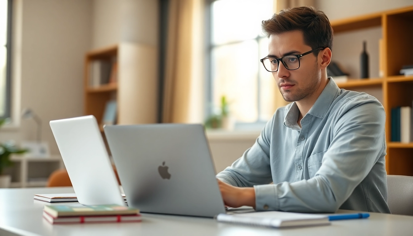 Achieve success with online exam assistance through focused studying in a modern environment.