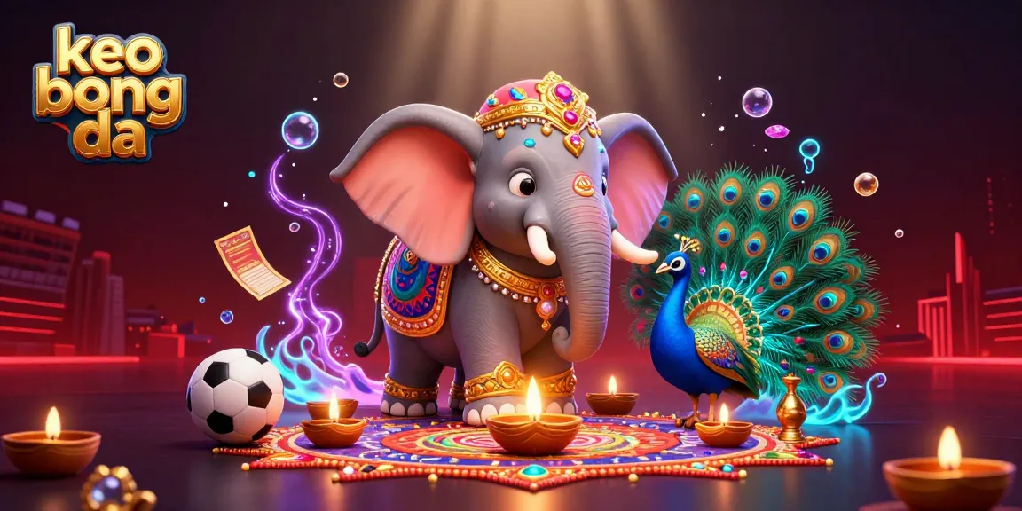 Engage with keo bong da through immersive sports betting visuals featuring vibrant elements.