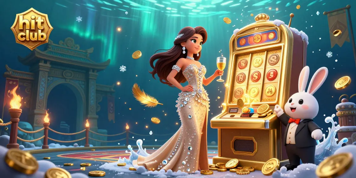 Win big at hit club with a glamorous casino scene featuring a jackpot and rich gaming elements.