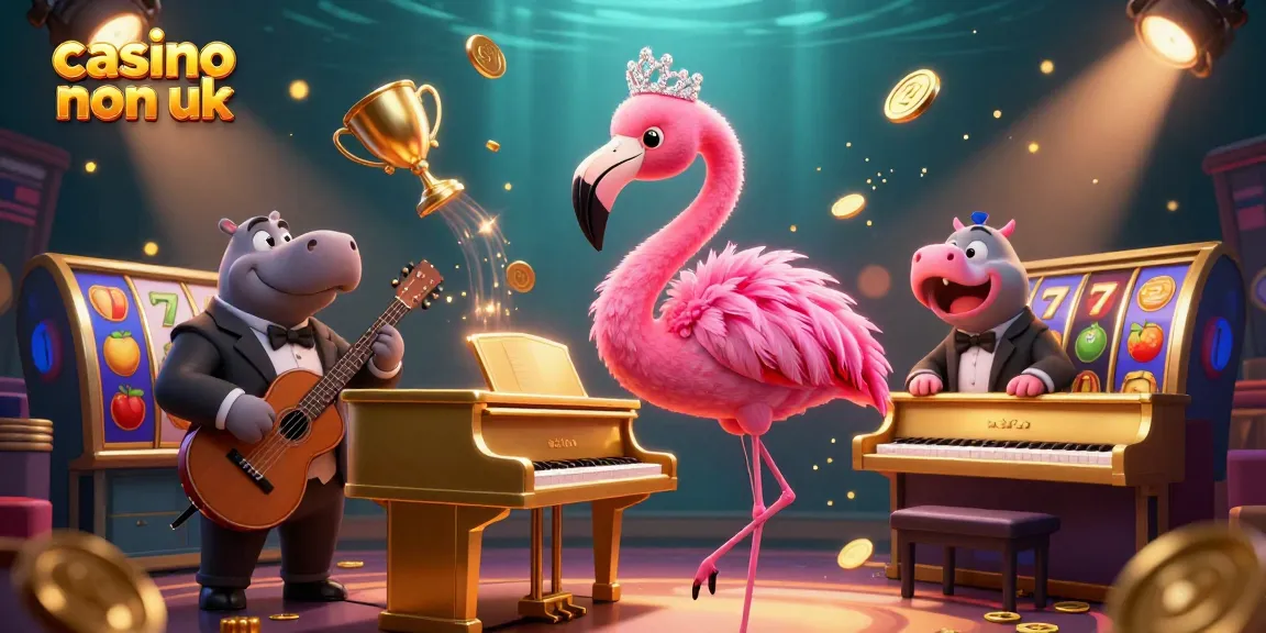 Experience exciting gameplay at casino non uk with a vibrant 3D illustration showcasing lively characters and elements.