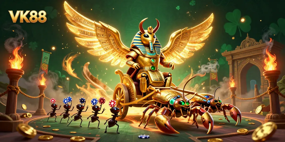 Experience thrilling moments at VK88, where golden heroics and epic battles unfold in a vibrant casino realm.