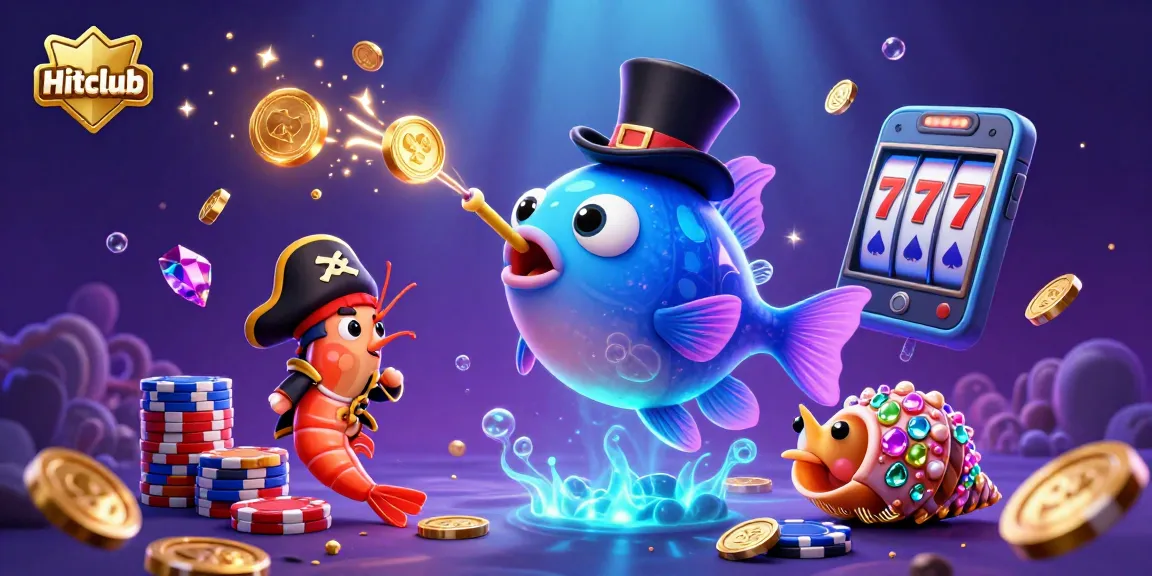 Experience thrilling gameplay with Hitclub's exciting treasures and jackpots in this captivating illustration.