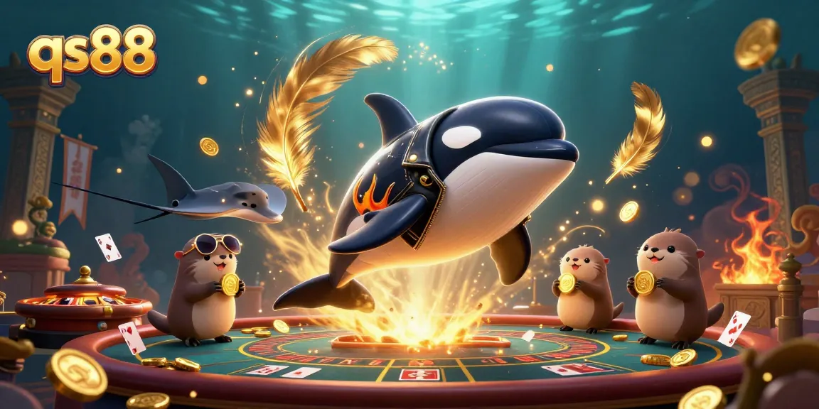 Experience thrilling gaming with qs88 as lively 3D characters engage in exciting casino action.