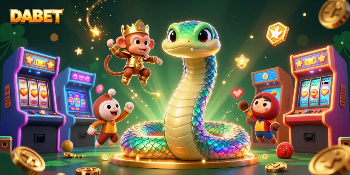 DABET leverages immersive online gaming with colorful casino elements and playful characters.