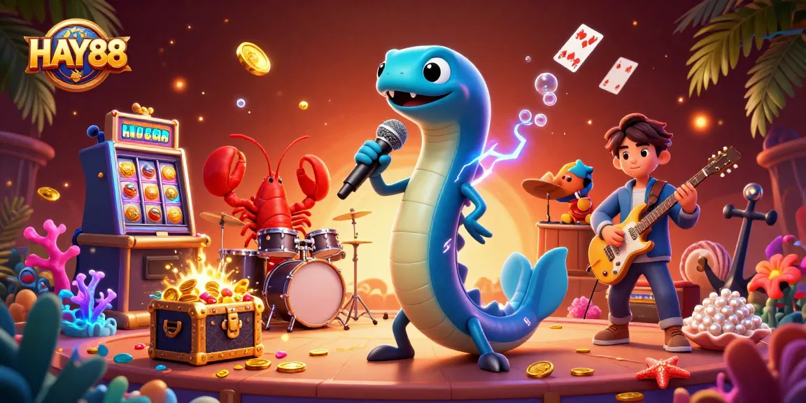 Experience thrilling gameplay and vibrant visuals in the underwater casino scene showcasing HAY88.