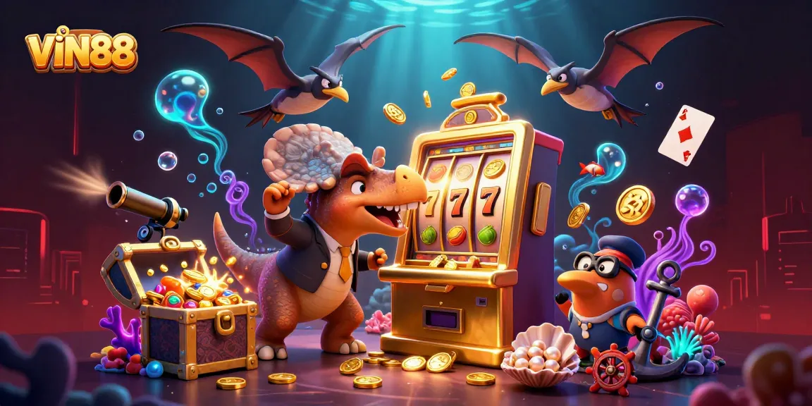Experience the excitement of VIN88, with thrilling jackpots and vibrant casino elements.